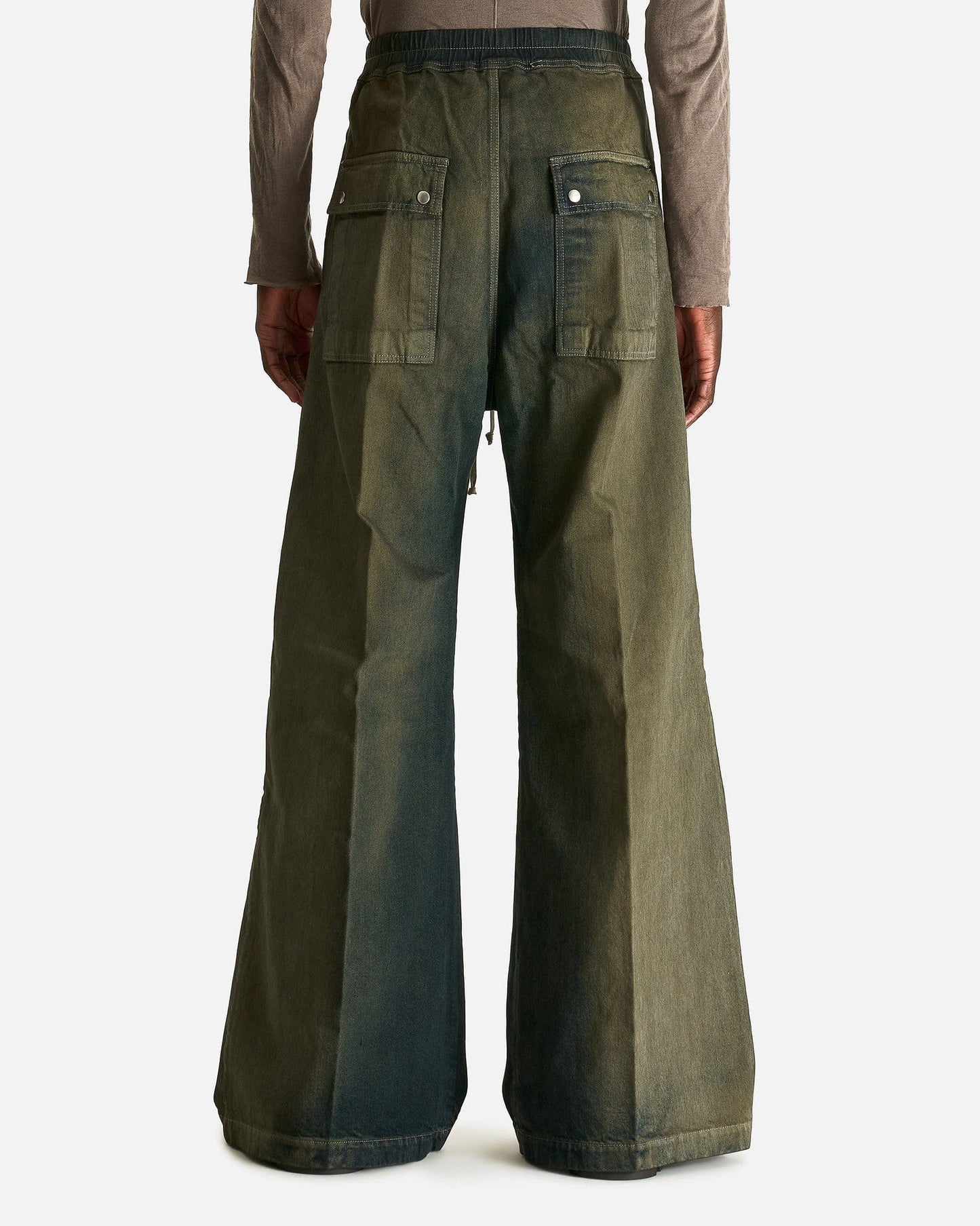 Rick Owens Men's Pants Wide Bela in Darkdust Degrade