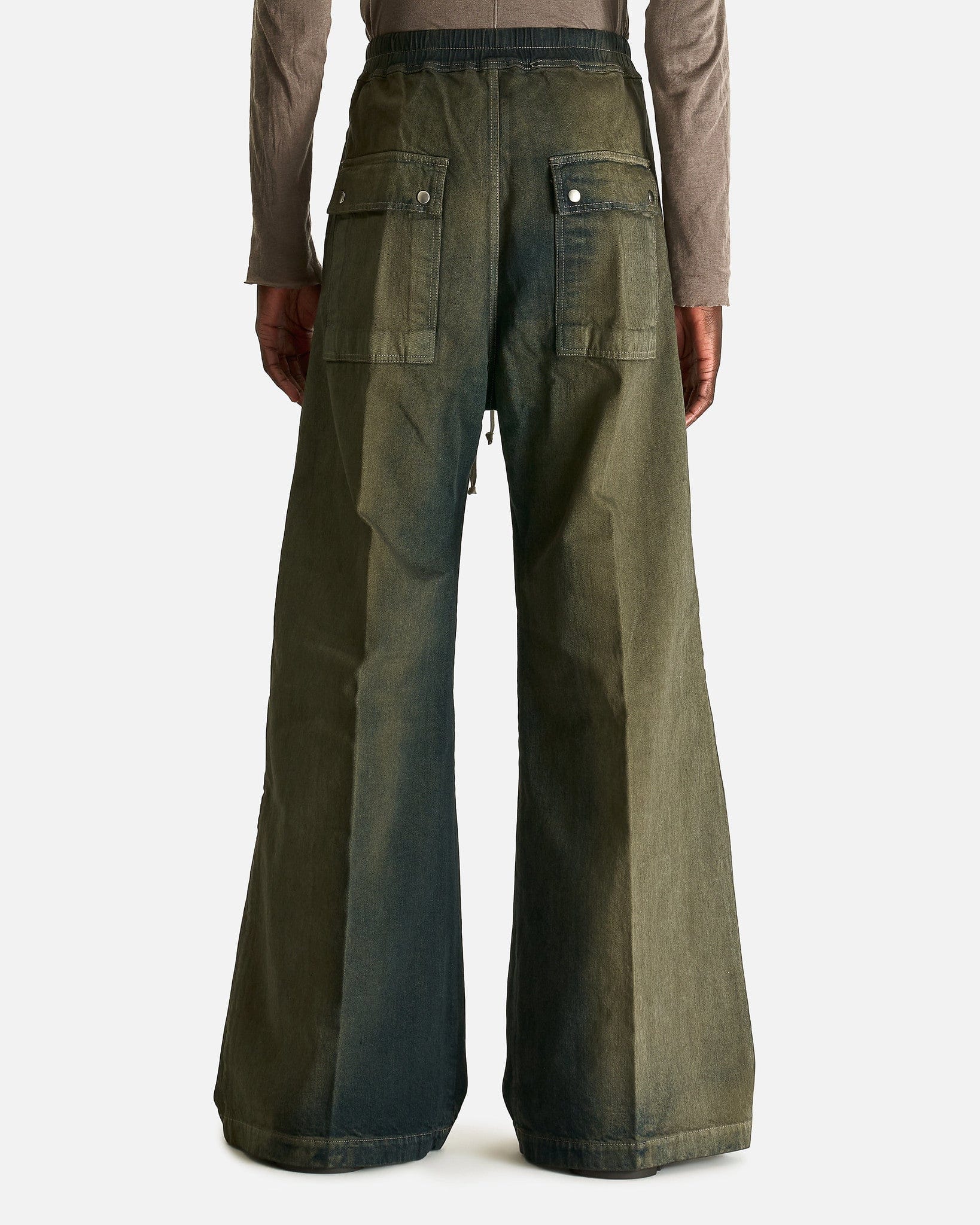 Rick Owens Men's Pants Wide Bela in Darkdust Degrade