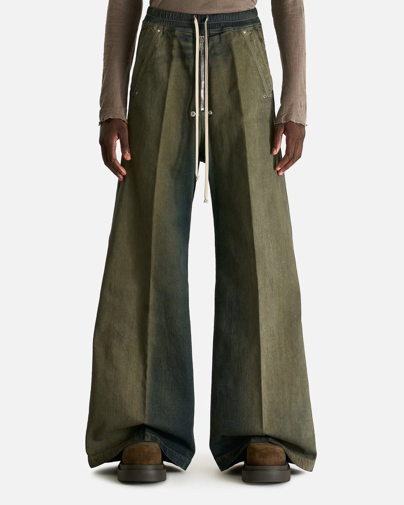 Rick Owens Men's Pants Wide Bela in Darkdust Degrade