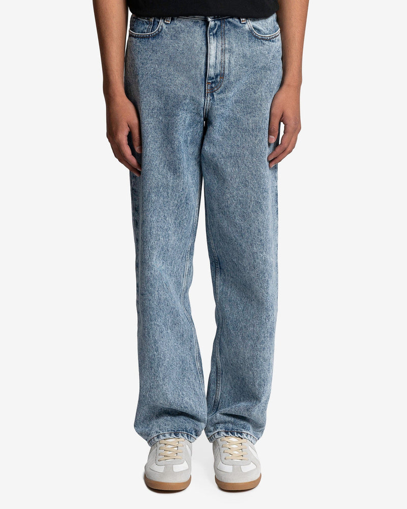 Séfr Men's Jeans Wide Cut in Rinsed Heavy Marble