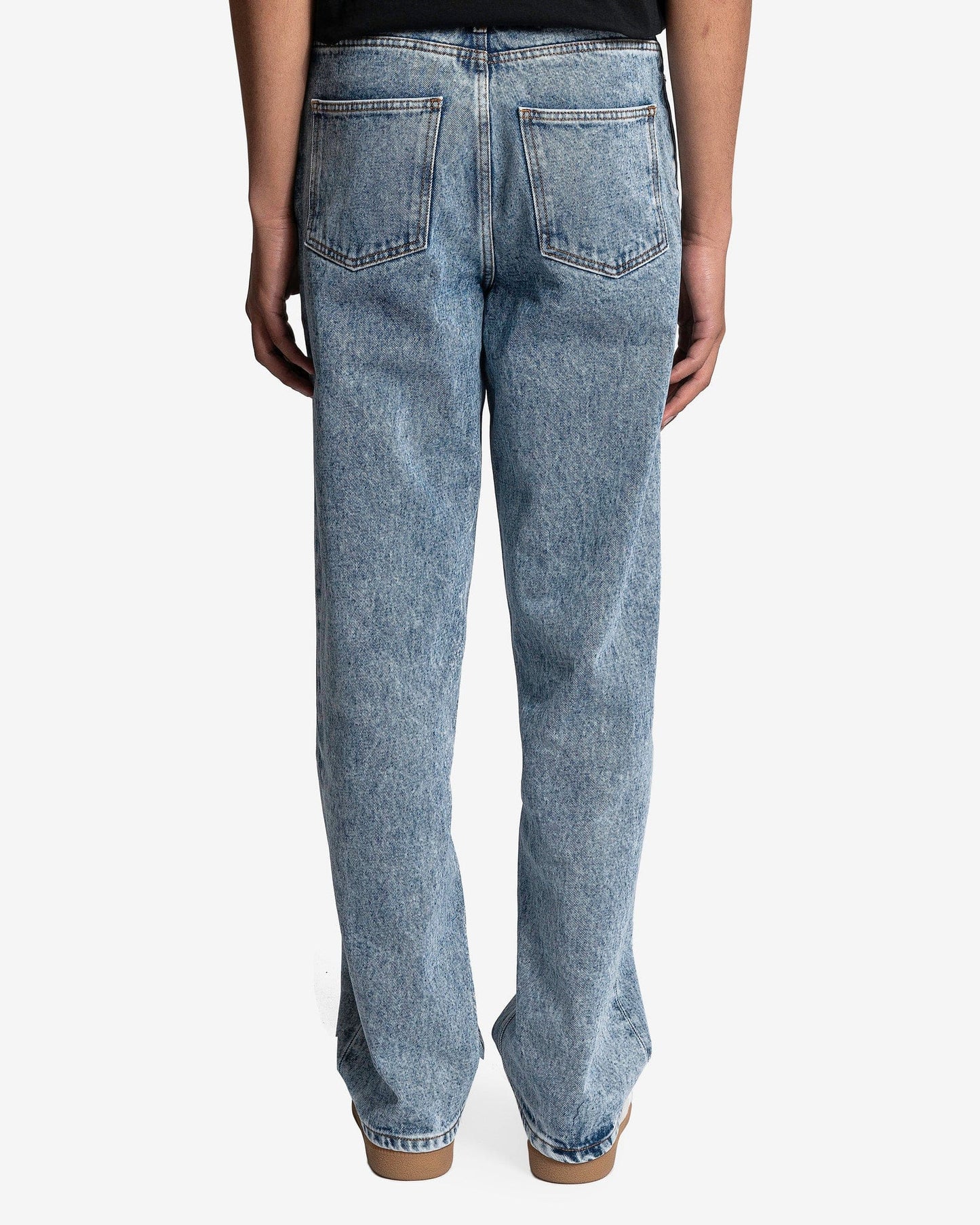 Séfr Men's Jeans Wide Cut in Rinsed Heavy Marble