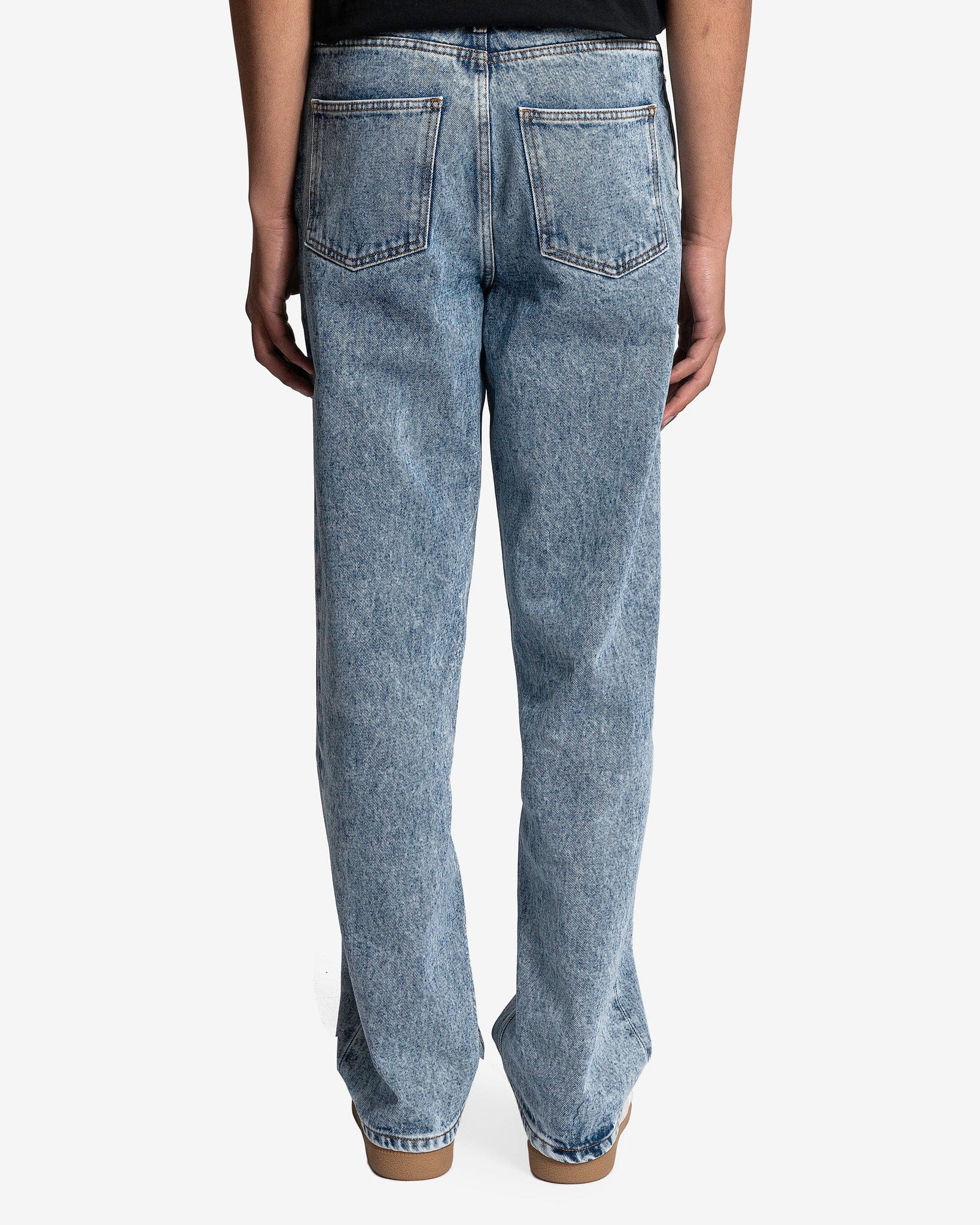 Séfr Men's Jeans Wide Cut in Rinsed Heavy Marble