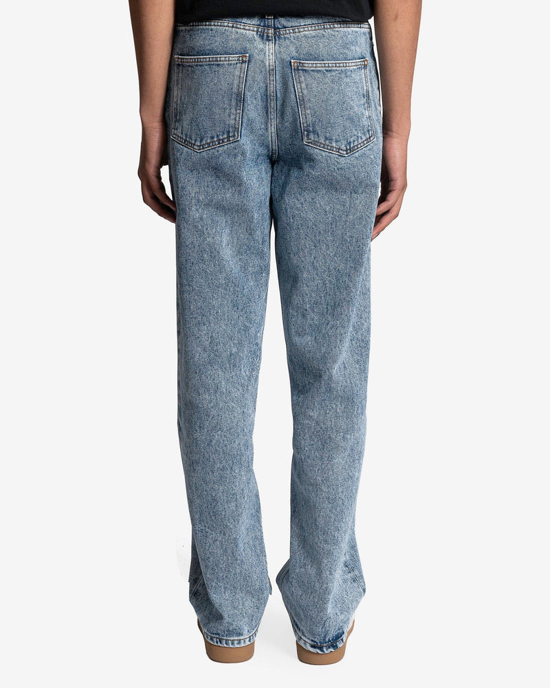 Séfr Men's Jeans Wide Cut in Rinsed Heavy Marble