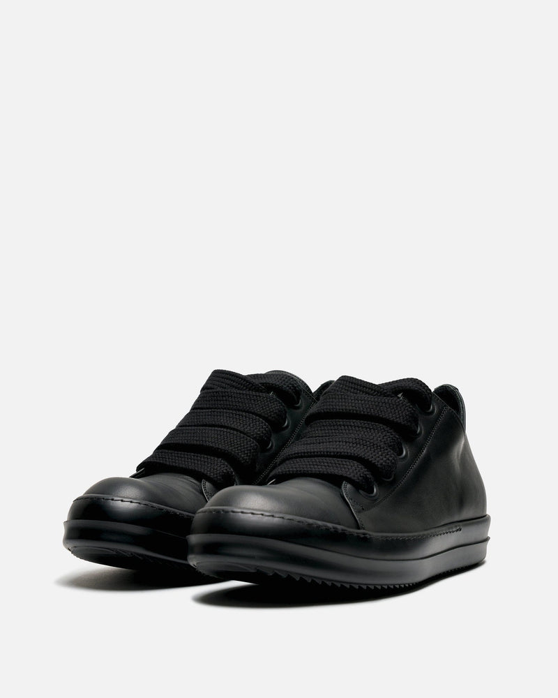 Rick Owens Men's Sneakers Wide Lace Low Ramones in Black/Black