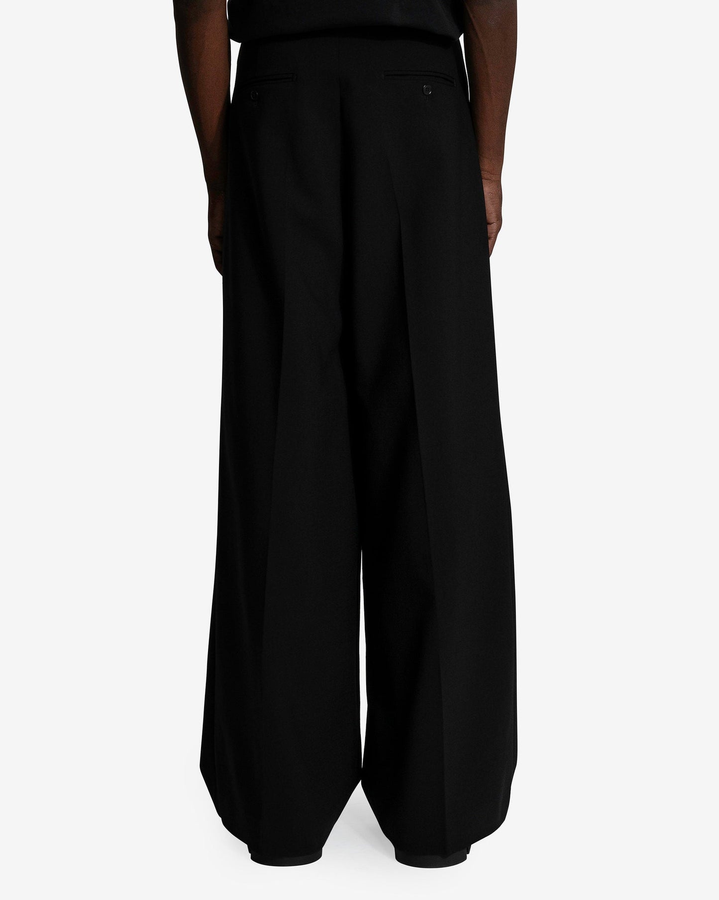 VETEMENTS Men's Pants Wide Leg Tailored Pants in Black
