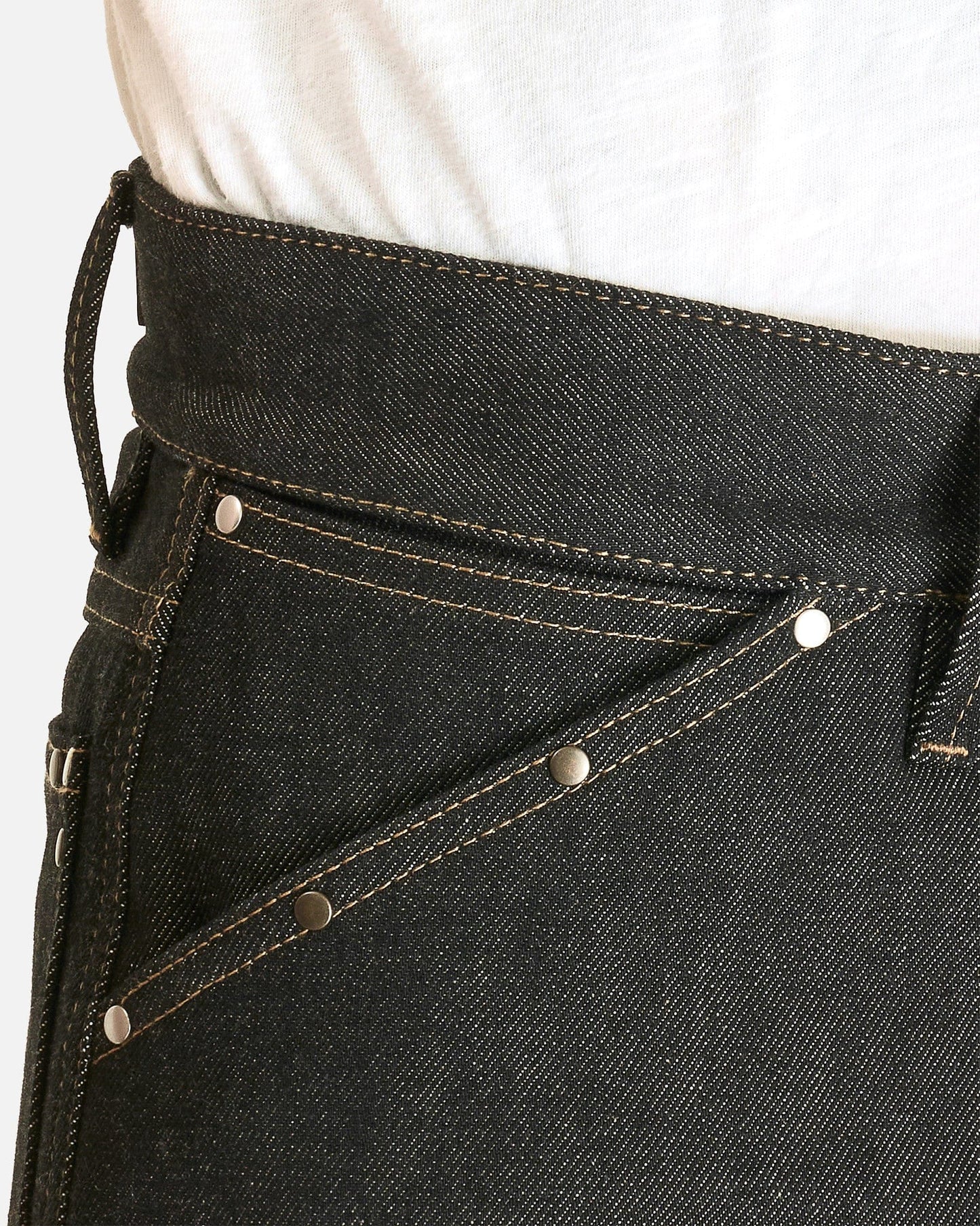LEMAIRE Men's Pants Wide Pants with Studs in Slate