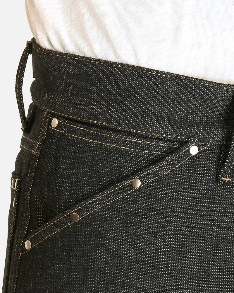 LEMAIRE Men's Pants Wide Pants with Studs in Slate