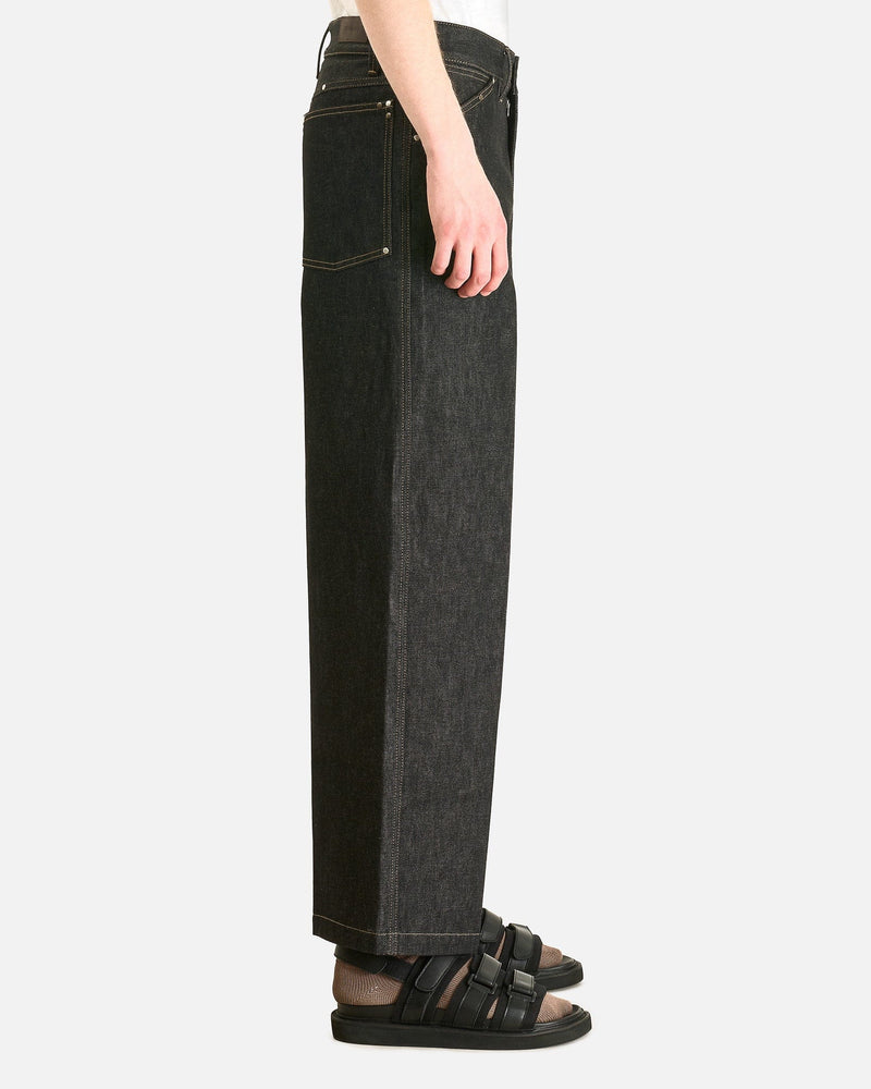 lemaire wide  leg denim pants  サイズ44 Wide Pants with Studs in Slate – SVRN