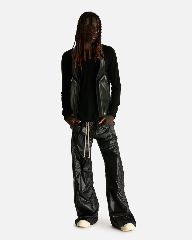Rick Owens DRKSHDW Men's Pants Wide Pusher Pants in Black