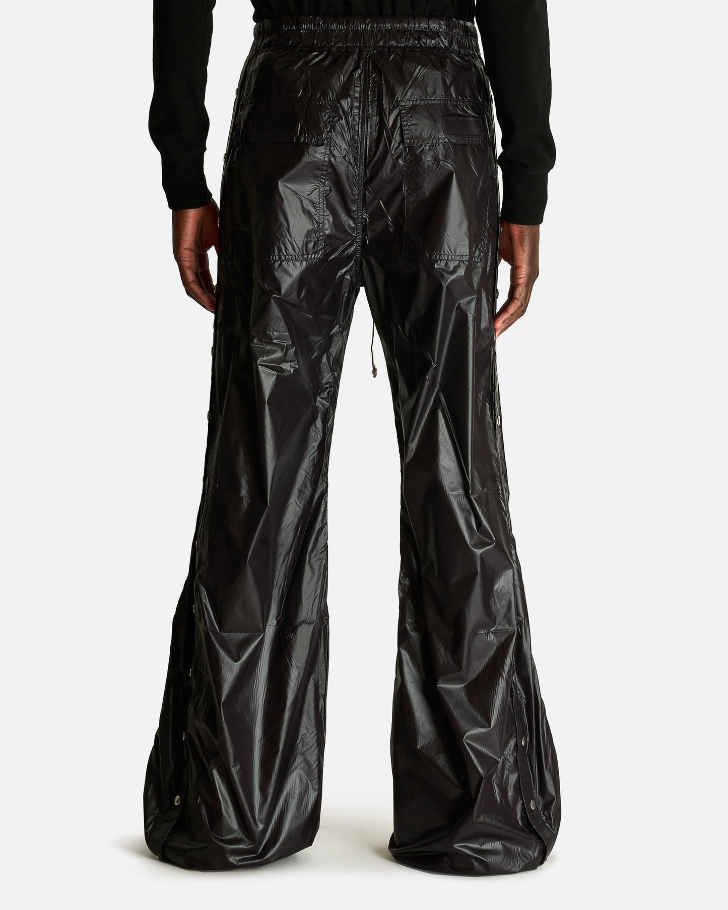 Rick Owens DRKSHDW Men's Pants Wide Pusher Pants in Black