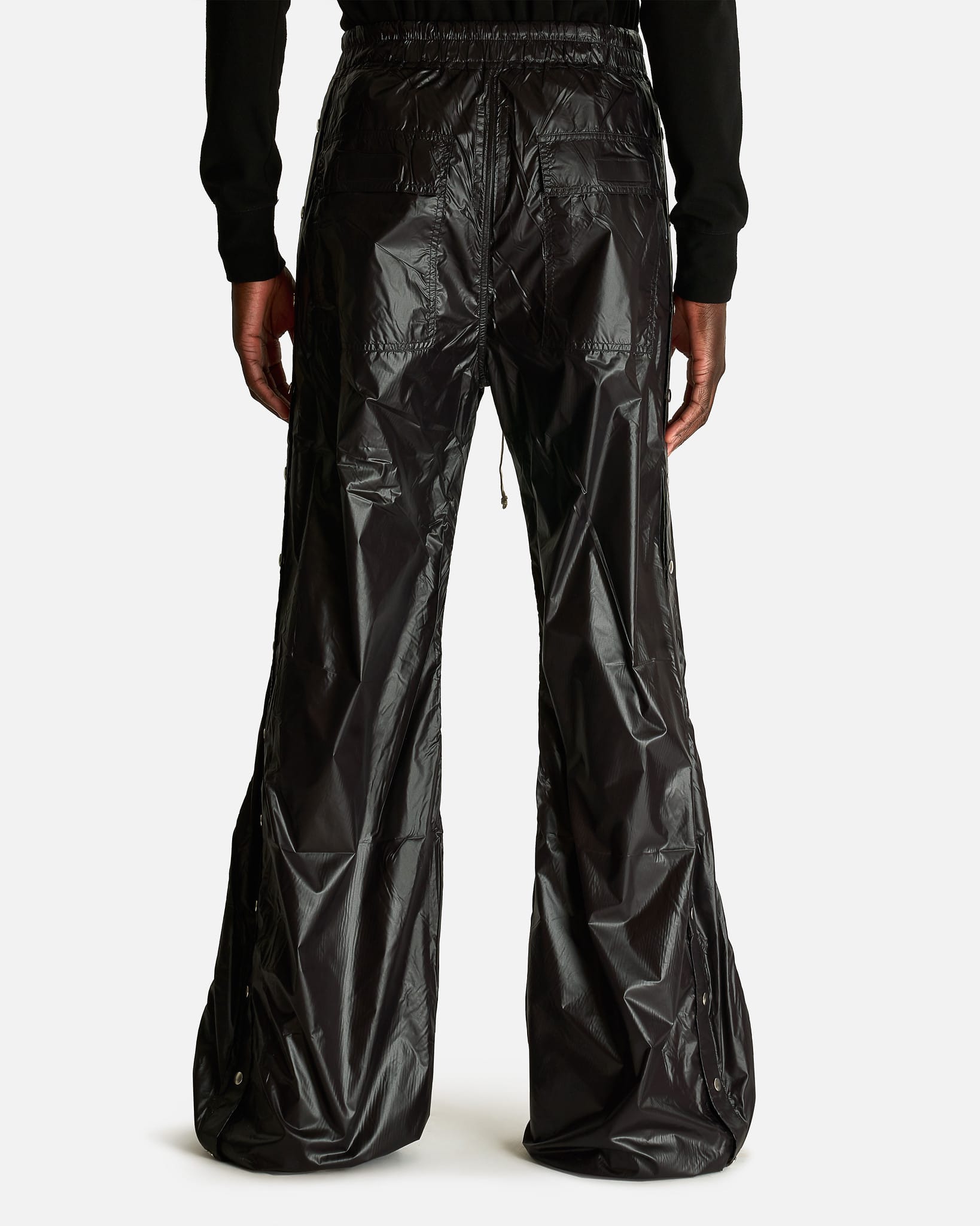 Rick Owens DRKSHDW Men's Pants Wide Pusher Pants in Black