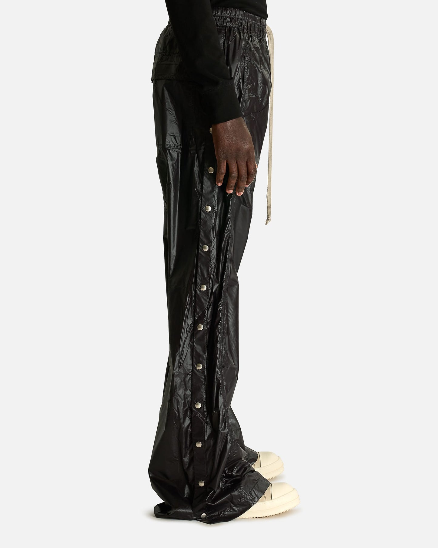 Rick Owens DRKSHDW Men's Pants Wide Pusher Pants in Black