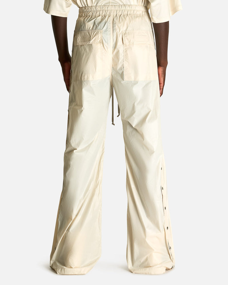 Rick Owens DRKSHDW Men's Pants Wide Pusher Pants in Cream