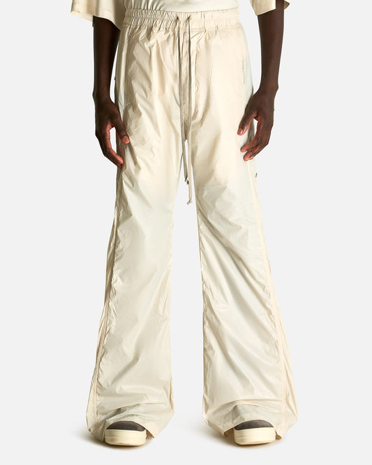 Rick Owens DRKSHDW Men's Pants Wide Pusher Pants in Cream