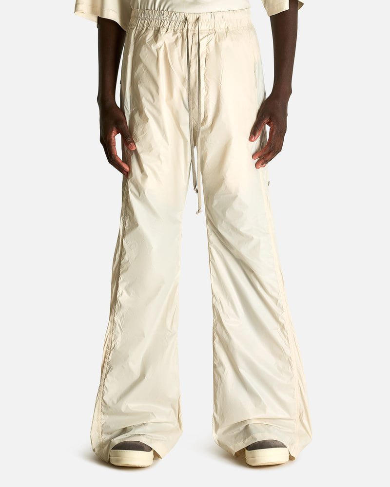 Rick Owens DRKSHDW Men's Pants Wide Pusher Pants in Cream