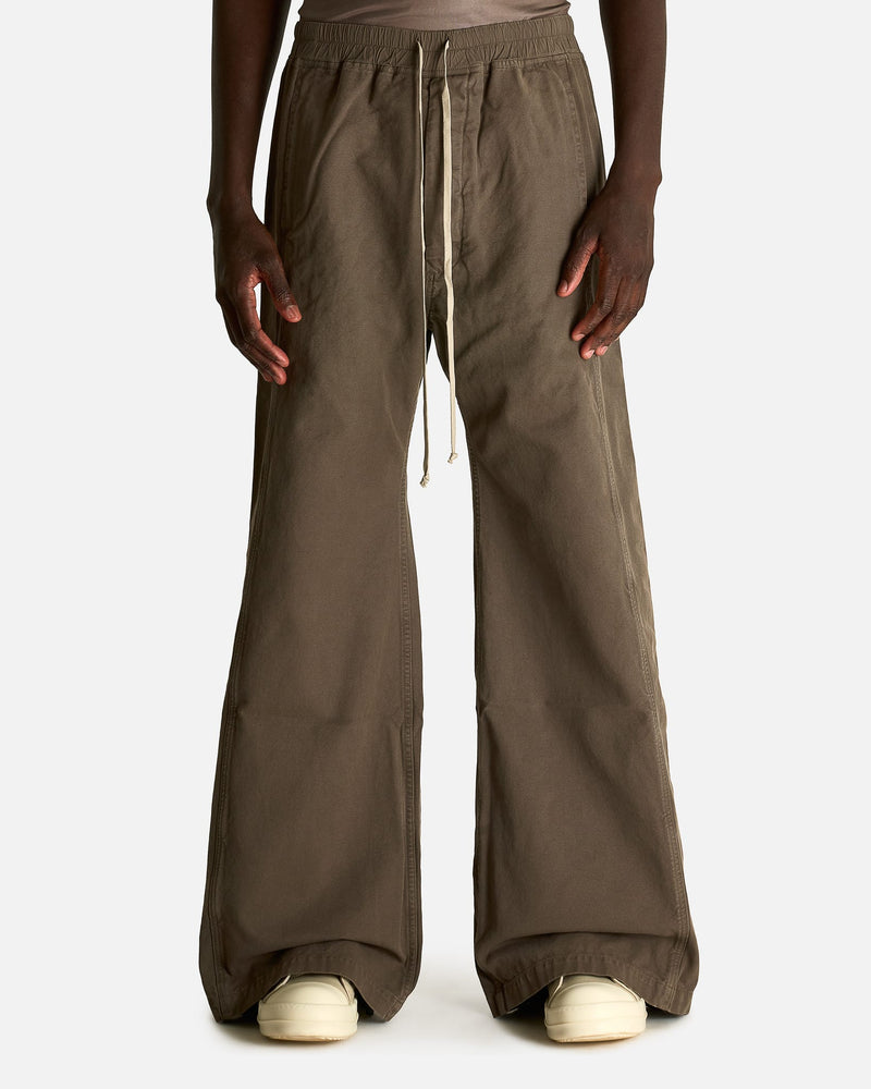Rick Owens DRKSHDW Men's Pants Wide Pusher Pants in Dust