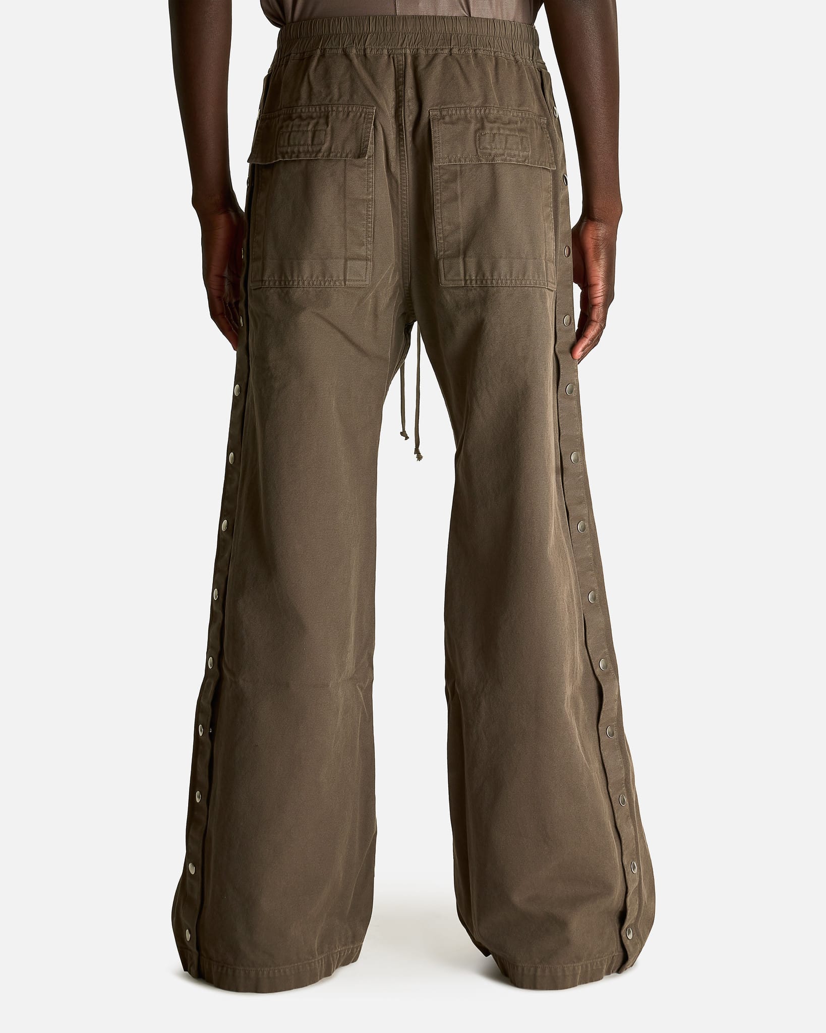 Rick Owens DRKSHDW Men's Pants Wide Pusher Pants in Dust
