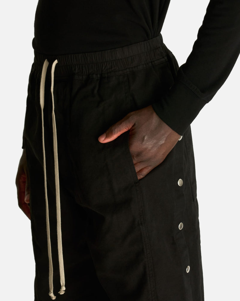 Rick Owens DRKSHDW Men's Shorts Wide Pusher Shorts in Black