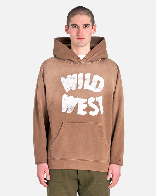 One of These Days Men's Sweatshirts Wild West Hooded Sweatshirt in Mustang Brown