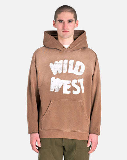 One of These Days Men's Sweatshirts Wild West Hooded Sweatshirt in Mustang Brown