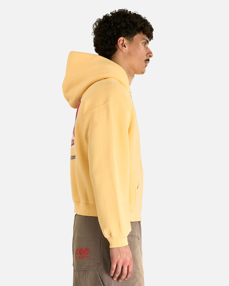 Willy Ropita Shrunken Zip-Through Hoodie in Butter – SVRN