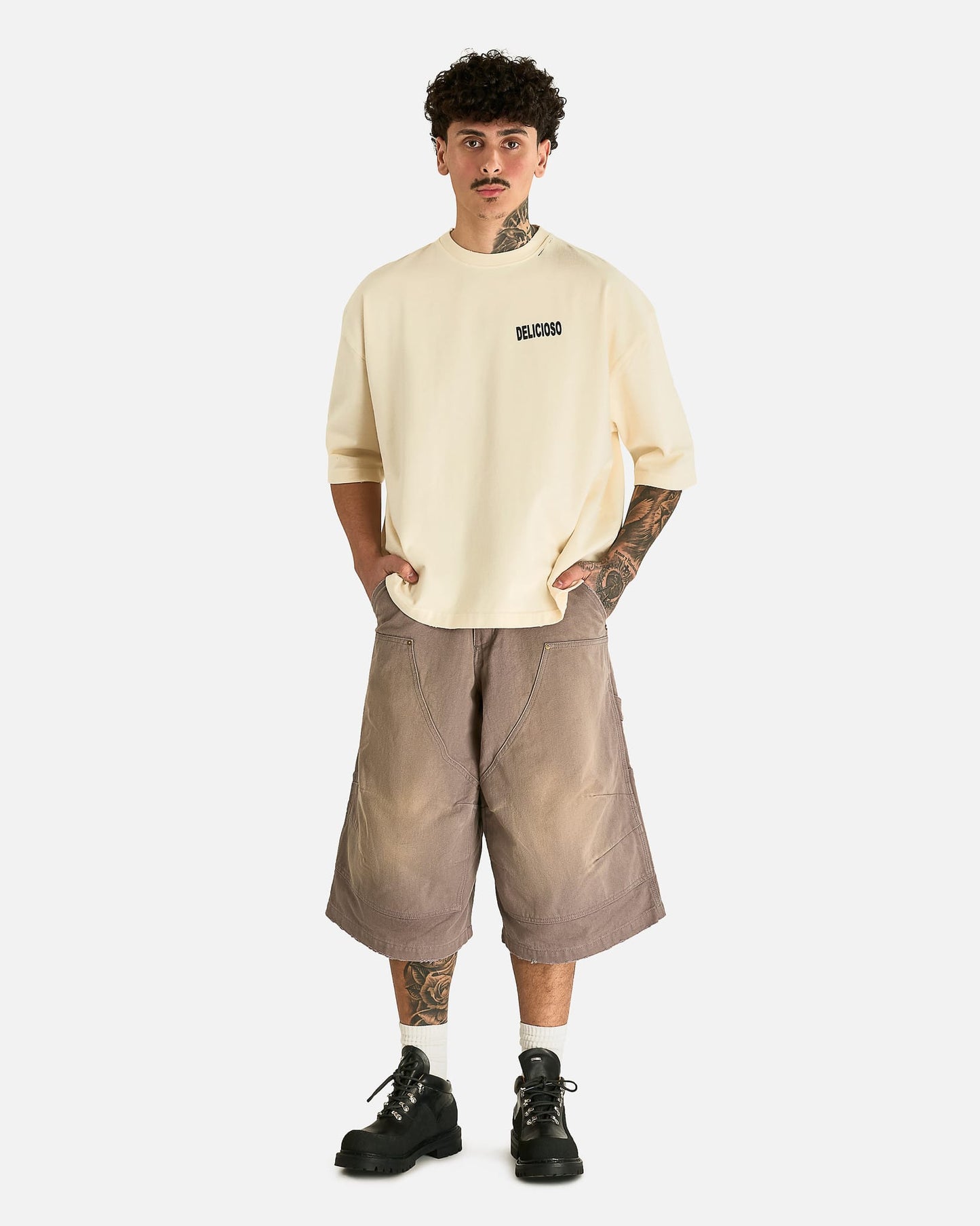 Willy Chavarria Men's T-shirts Willy's Taco Shop Buffalo Tee in Masa