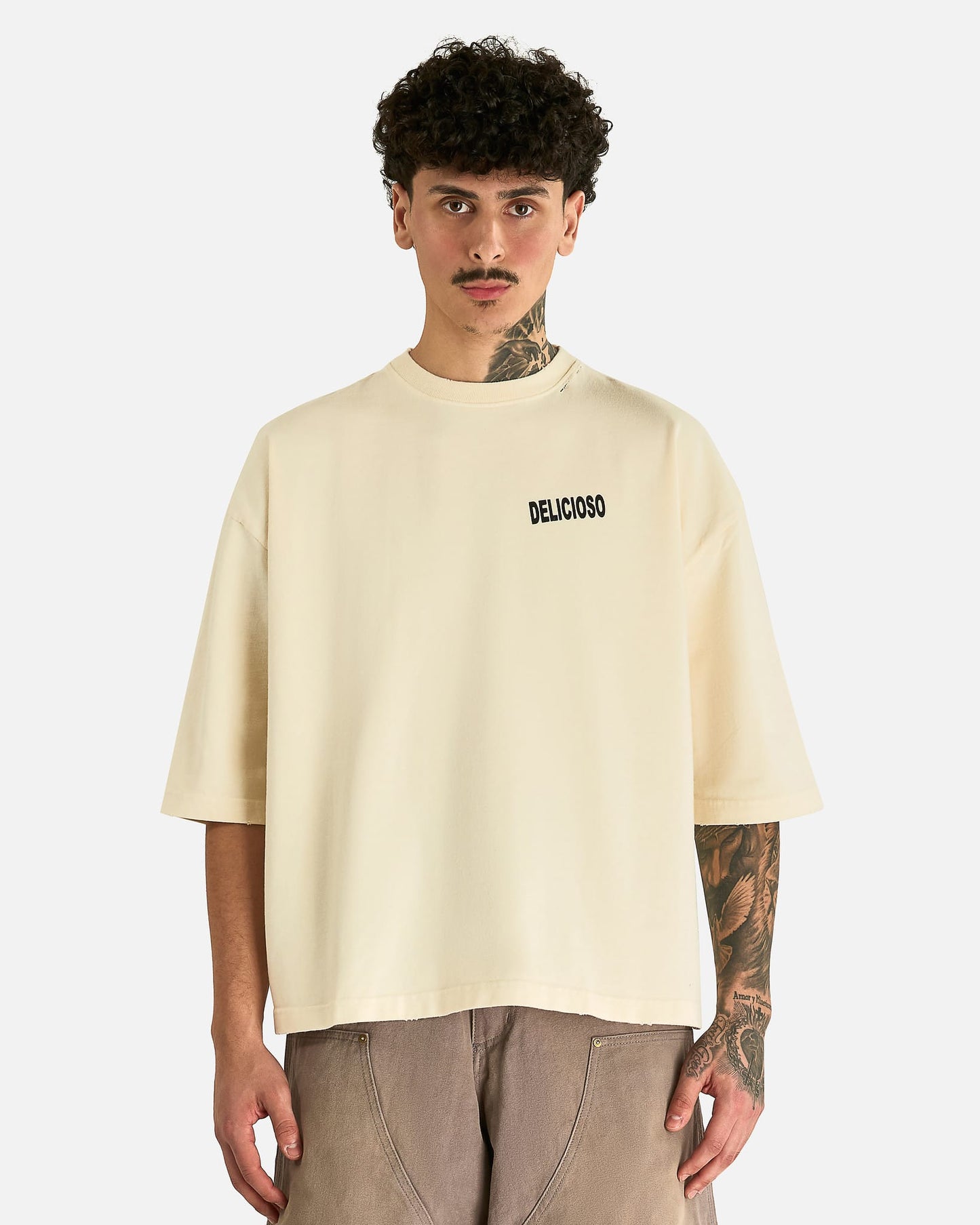 Willy Chavarria Men's T-shirts Willy's Taco Shop Buffalo Tee in Masa