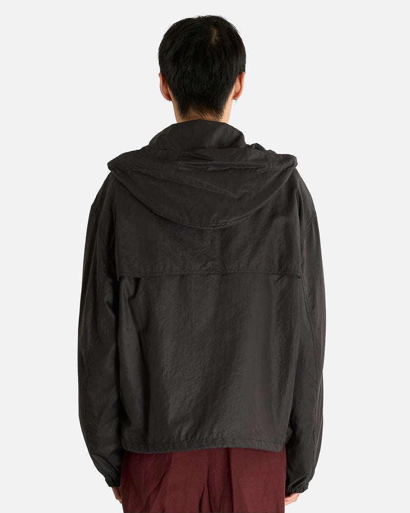 Lemaire Men's Jackets Windbreaker in Ash Black