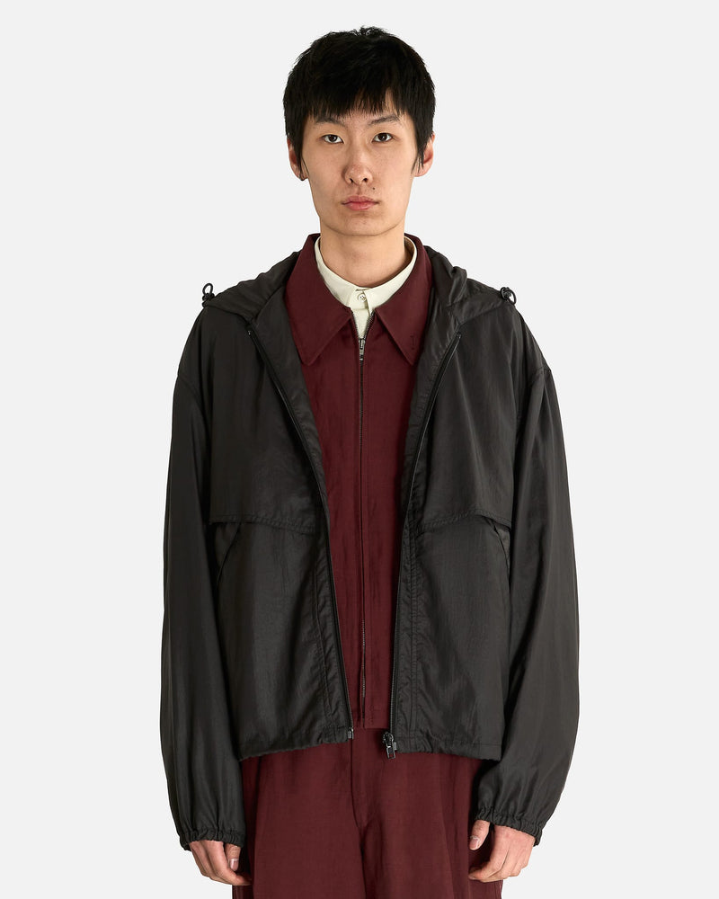 Lemaire Men's Jackets Windbreaker in Ash Black