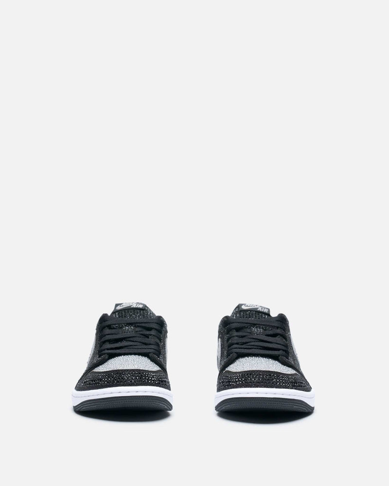 JORDAN Men's Sneakers Women's Air Jordan 1 Low OG with Swarovski® Crystals in Stealth