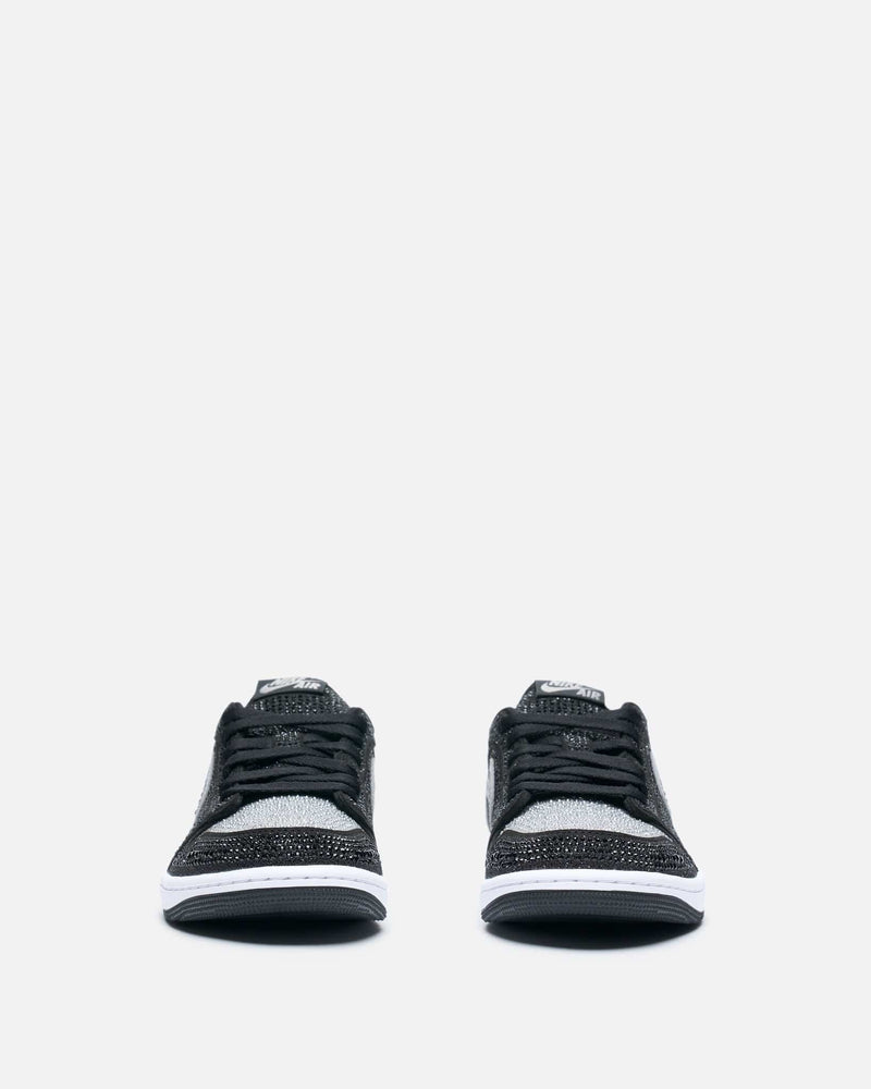 JORDAN Men's Sneakers Women's Air Jordan 1 Low OG with Swarovski® Crystals in Stealth