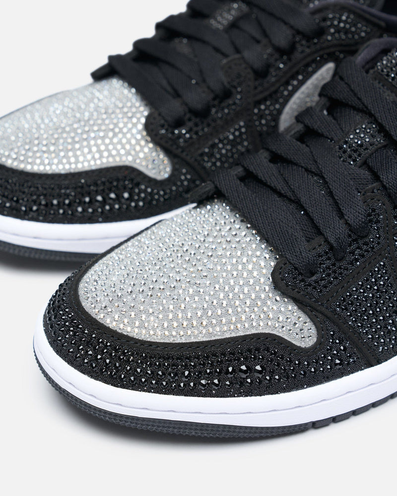 JORDAN Men's Sneakers Women's Air Jordan 1 Low OG with Swarovski® Crystals in Stealth
