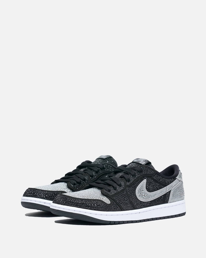 JORDAN Men's Sneakers Women's Air Jordan 1 Low OG with Swarovski® Crystals in Stealth