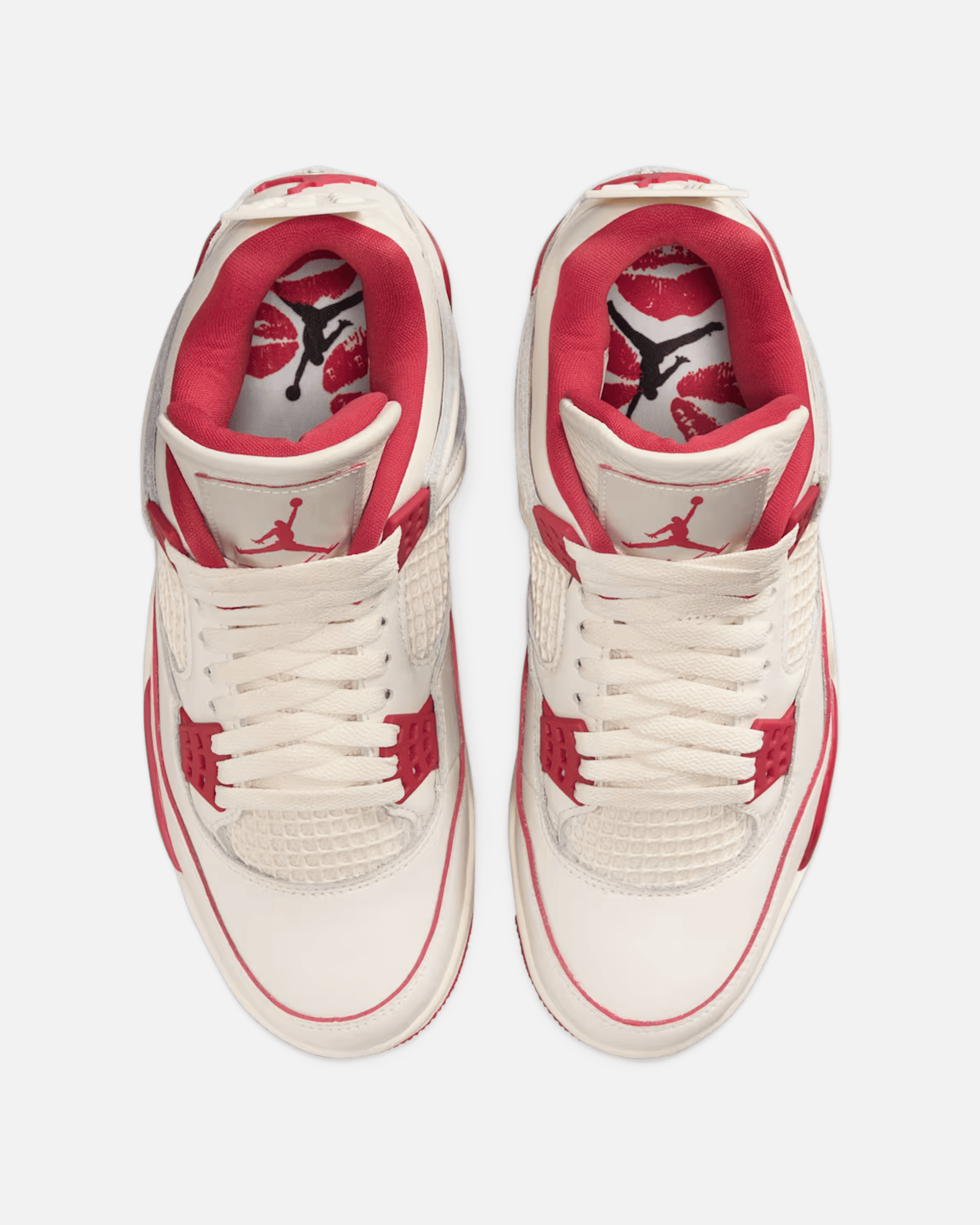 Jordan Men's Sneakers Women's Air Jordan 4 in Pale Ivory/Tough Red