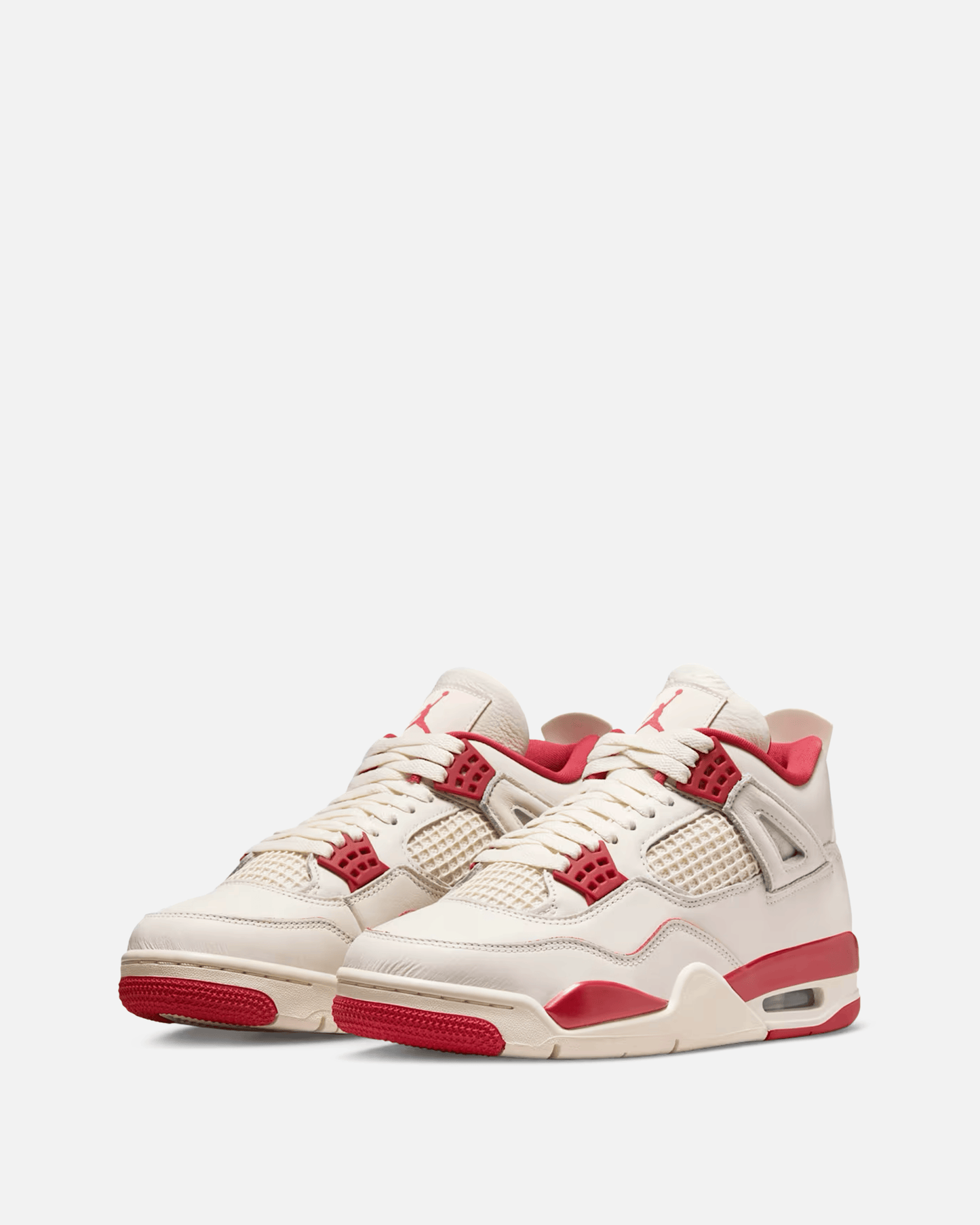 Jordan Men's Sneakers Women's Air Jordan 4 in Pale Ivory/Tough Red