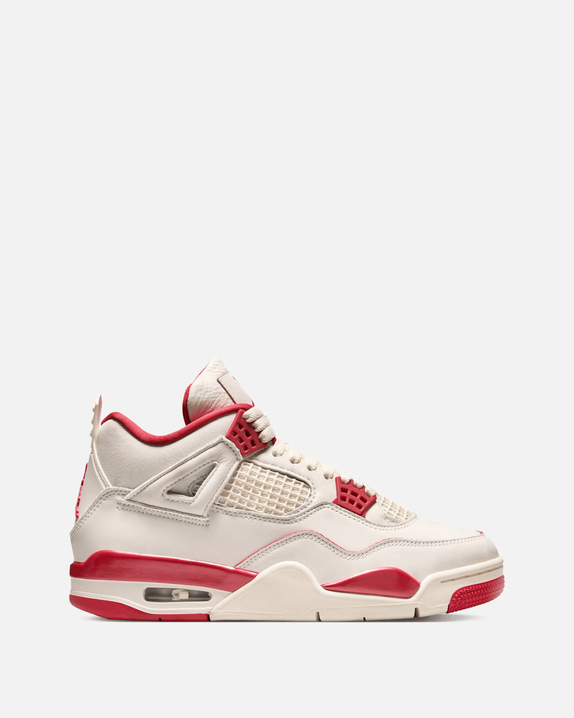 Jordan Men's Sneakers Women's Air Jordan 4 in Pale Ivory/Tough Red