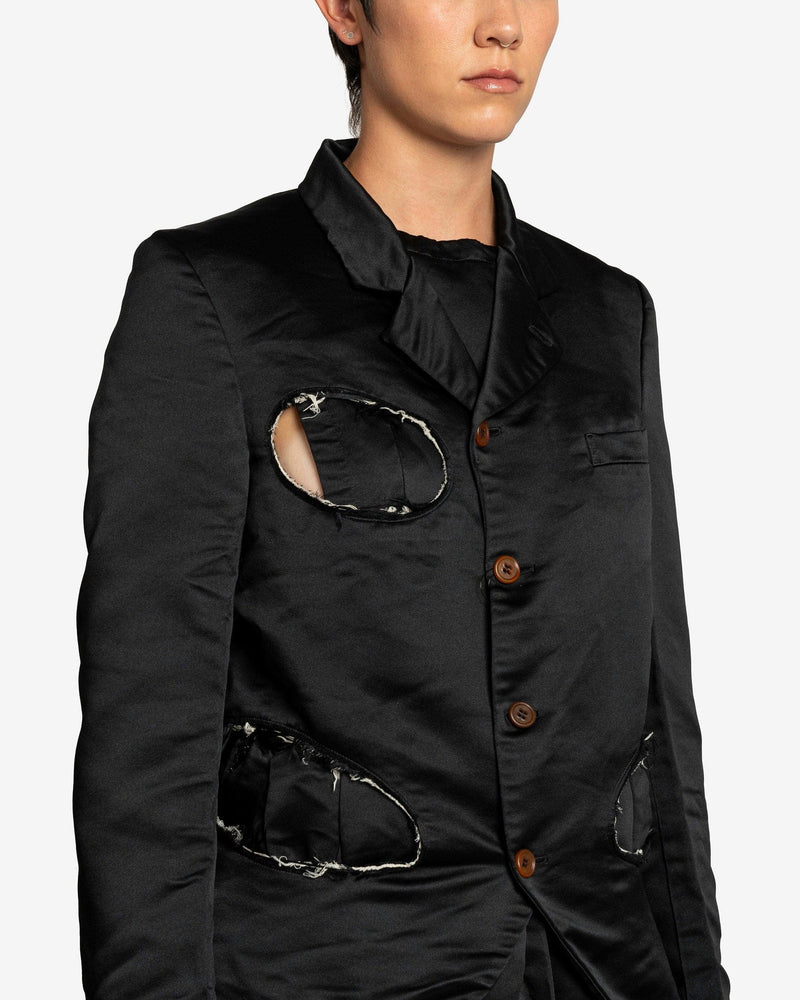 BLACK Comme des Garçons Women Jackets Women's Cutout Blazer in Black