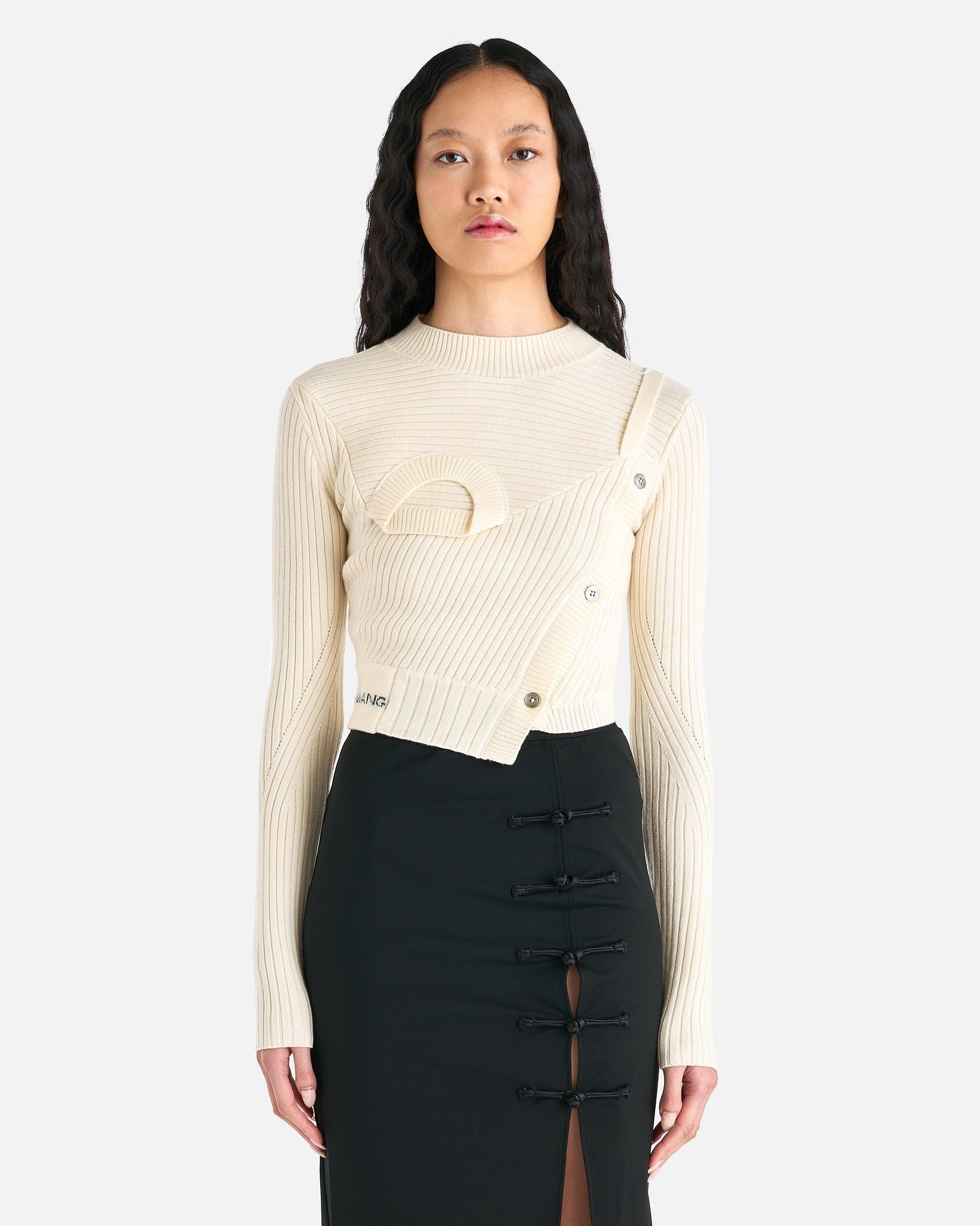 m*e様 FENG CHEN WANG DISTRESSED KNIT SWEA FENG CHEN WANG DISTRESSED KNIT SWEATER