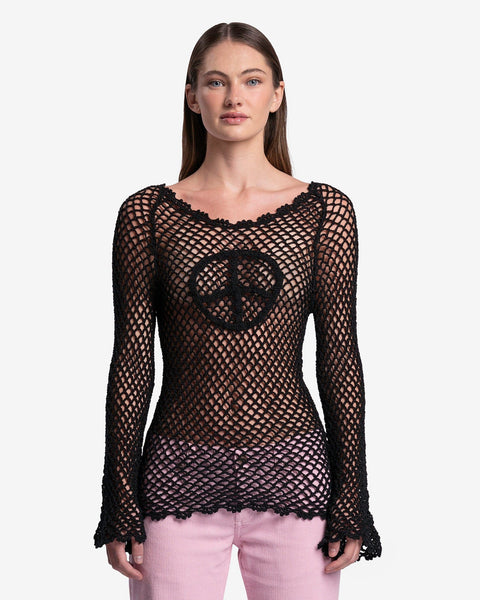 トップス BLACK PEACE NOW - decoration mesh knit BLACK PEACE NOW - decoration mesh knit - メルカリ