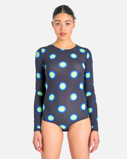 MM6 Maison Margiela Women Tops Women's Hyper Dot Bodysuit in Black