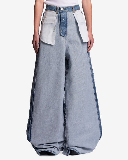 VETEMENTS Women Pants Women's Inside-Out Baggy Jeans in Light Blue