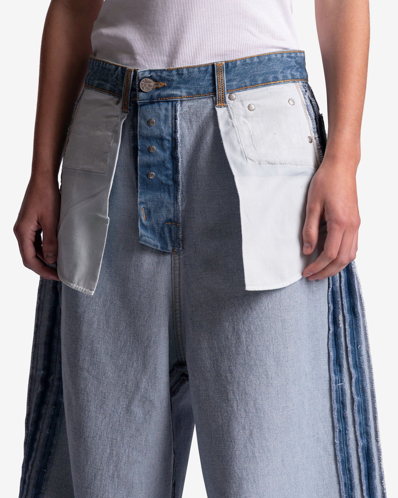 Women's Inside-Out Baggy Jeans in Light Blue – SVRN