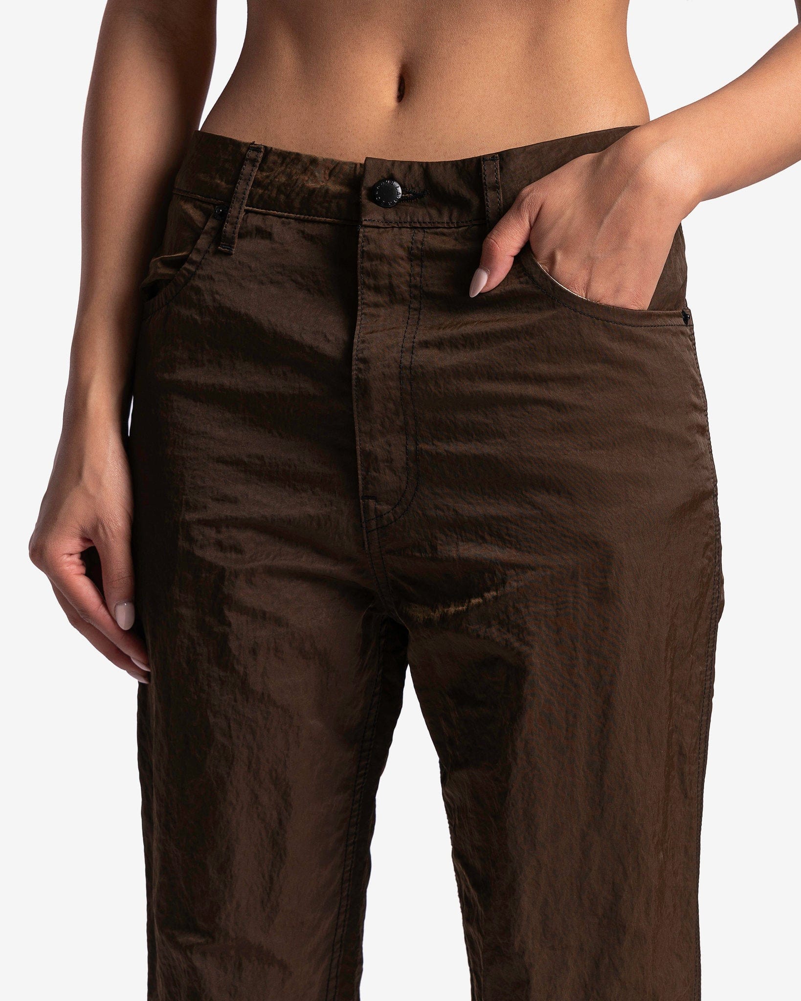 Eckhaus Latta Women Pants Women's Mobile Pants in Mud