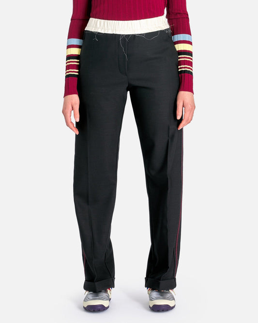 Wales Bonner Women Pants Women's Seine Trouser in Black