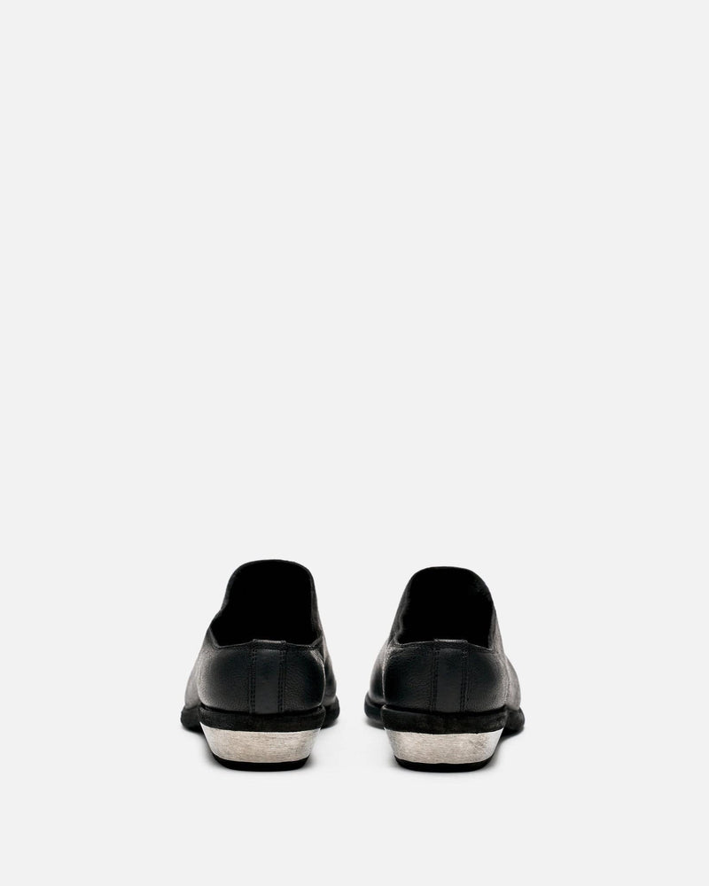 Guidi Women Sneakers Women's VG01I Full Grain Leather Metal Heel Derby in Black