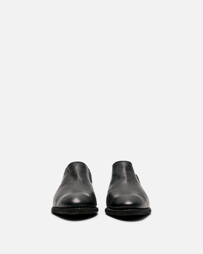 Guidi Women Sneakers Women's VG01I Full Grain Leather Metal Heel Derby in Black