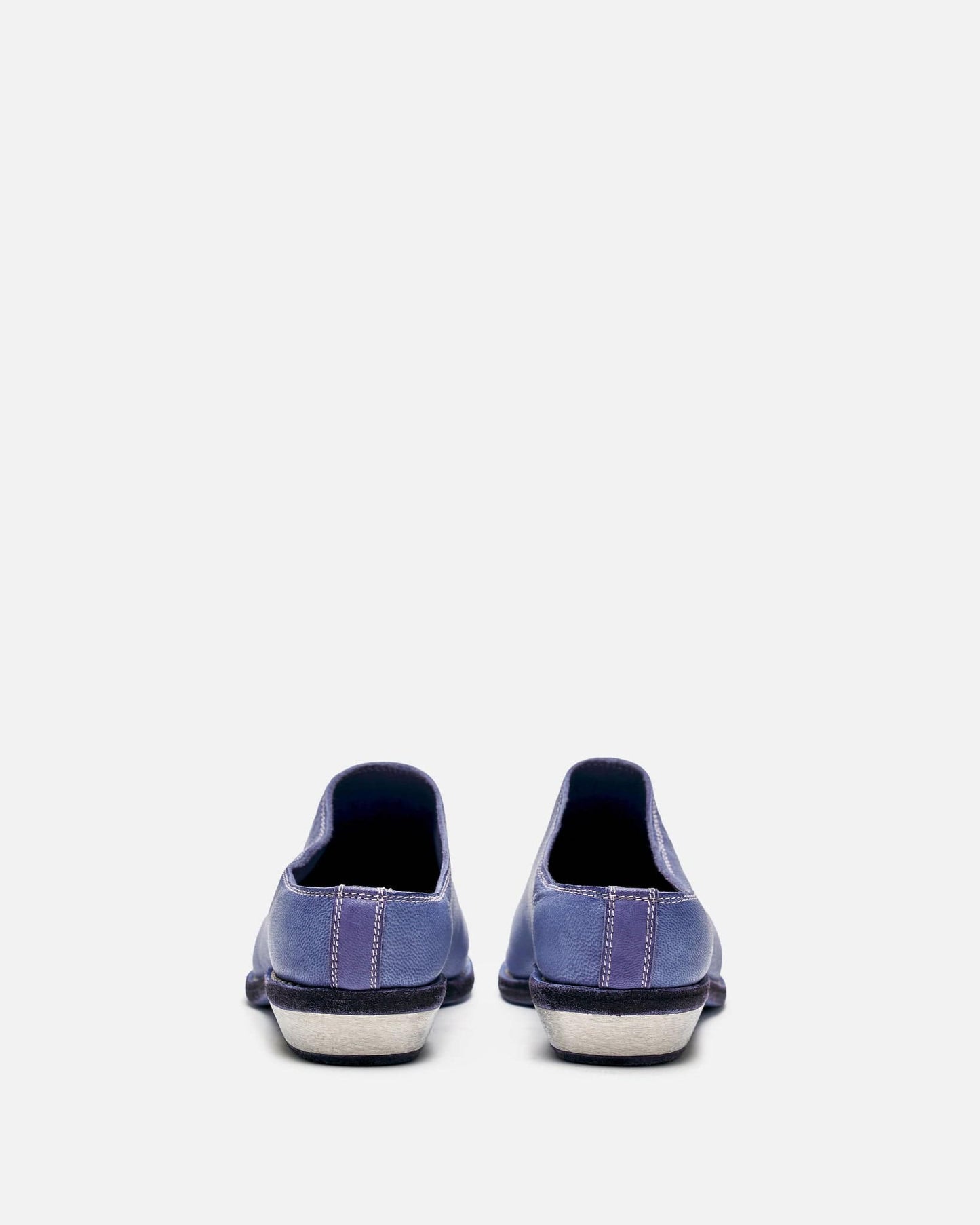 Guidi Women Sneakers Women's VG01I Full Grain Leather Metal Heel Mule in Lavender