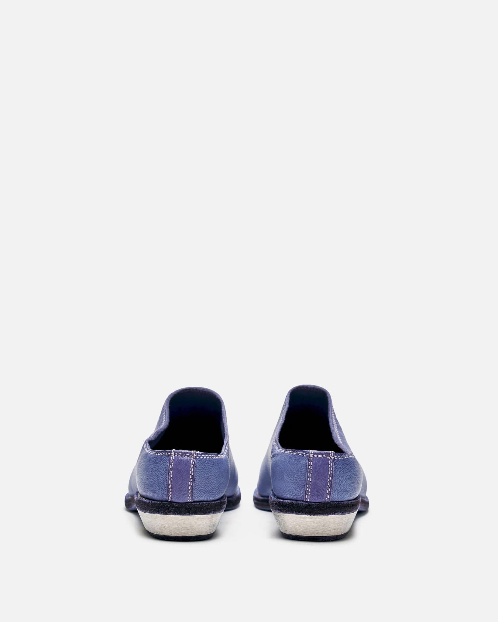 Guidi Women Sneakers Women's VG01I Full Grain Leather Metal Heel Mule in Lavender