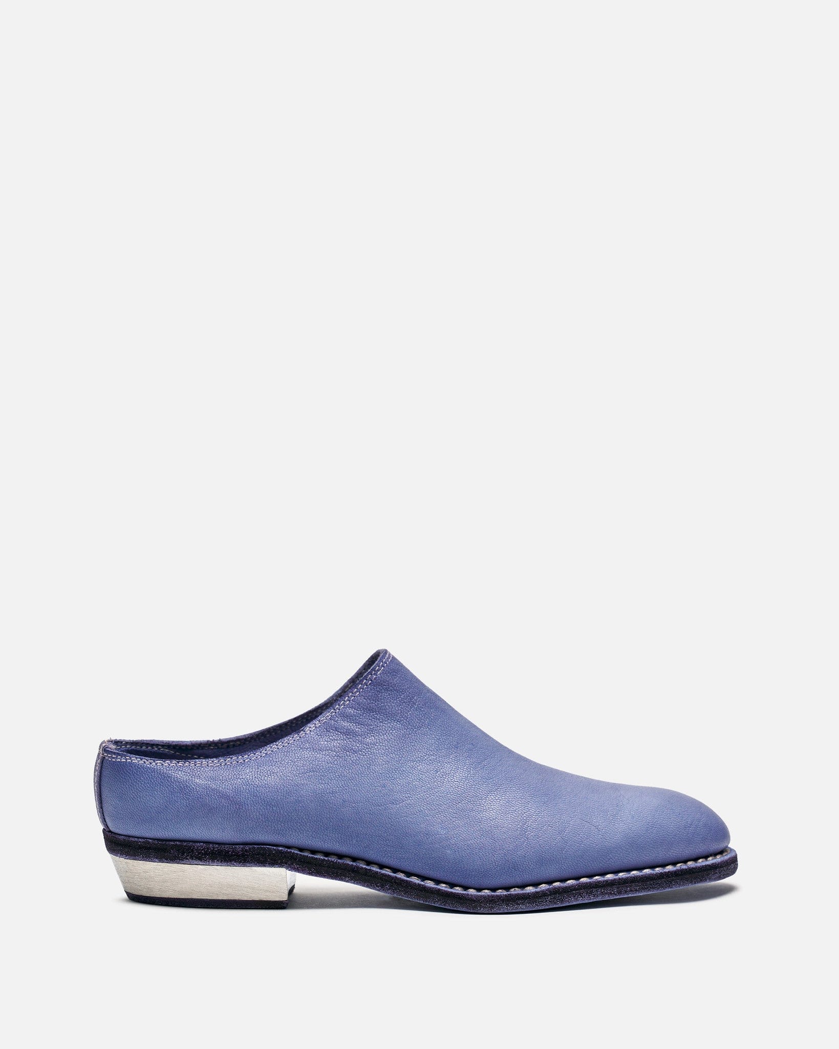 Guidi Women Sneakers Women's VG01I Full Grain Leather Metal Heel Mule in Lavender