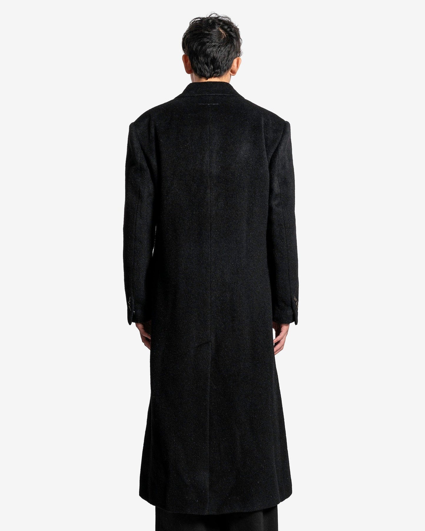 MM6 Maison Margiela Men's Coat Wool Coat in Black